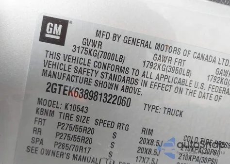 2008 GMC Sierra 1500 Denali from USA, damaged, VIN 2GTEK638981322060